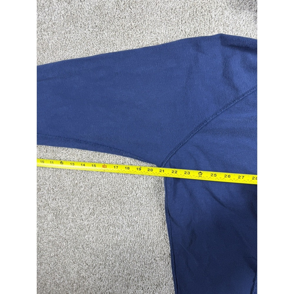 American Eagle Men's XXL Blue Henley Hoodie Classic Fit Pullover - 2 Speck Marks - Picture 5 of 7